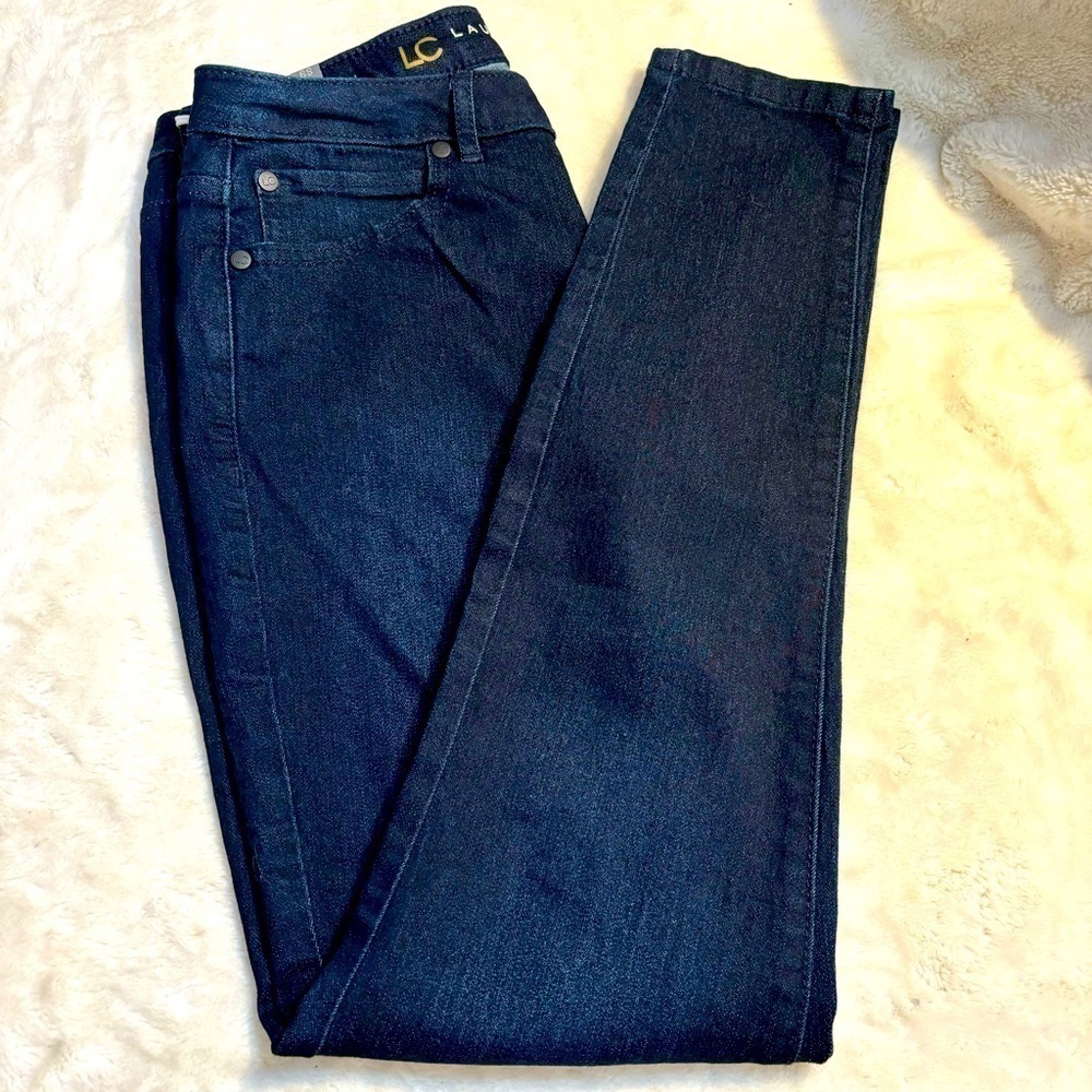 NWT LC Lauren Conrad Jeggings Sz 6 Short 6P Blue Hi-Rise Slim Skinny Stretch NEW